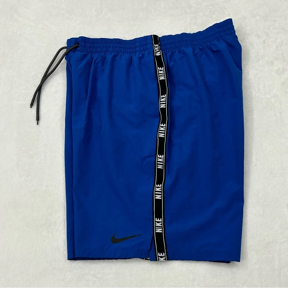 Nike Activewear Athletic Blue Hybrid Swim Trunks Mesh Lined Board Shorts Mens XL
